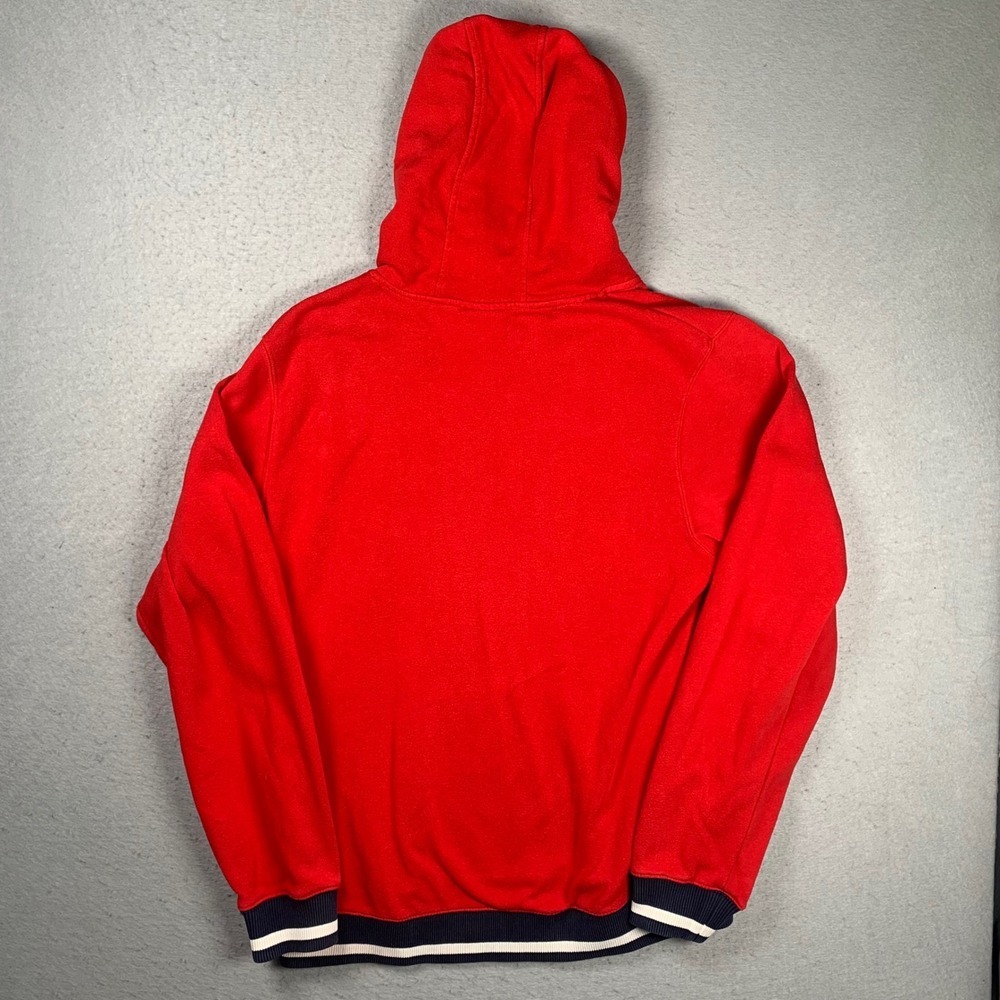 Cinch Hoodie Mens Large Red Denim Co Embroidered Pullover Sweatshirt Western - Picture 2 of 13